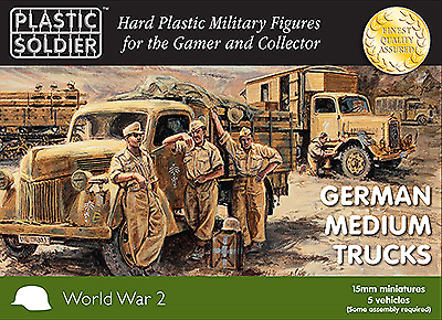 Plastic Soldier - WW2V15026 - German medium trucks - 1:72