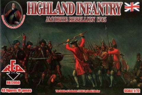 Red Box - 72050 - Highland infantry Jacobite Rebellion 1745 - 1:72
