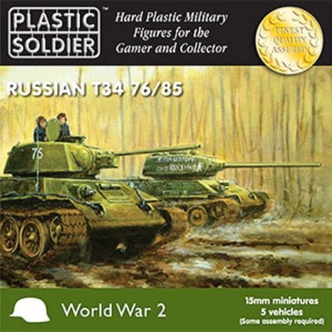 Russian T34 76/85 - 15mm - Plastic Soldier - WW2V15001 - @