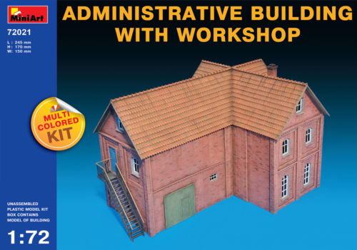 Mini Art - 72021 - Administrative building with workshop - 1:72 - @