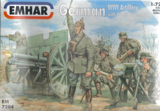 Emhar - 7204 - German WWI Artillery with 96 n/A 76mm gun - 1:72