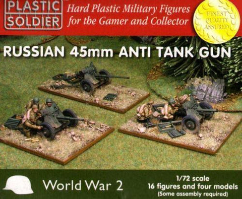 Russian 45mm Anti tank gun - 1:72 - Plastic Soldier - WW2G20001