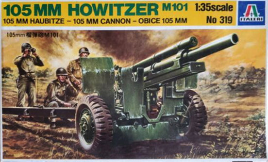 Italeri - 319 - WW II US 105mm Howitzer M101 - 1:35