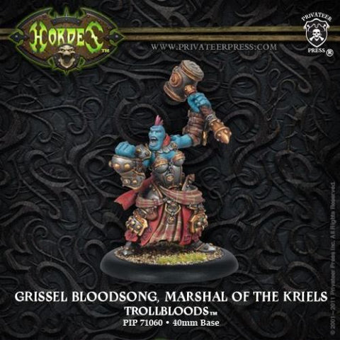 Grissel Bloodsong, Marshal pf the Kriels Epic Warlock - 28mm - Hordes - @