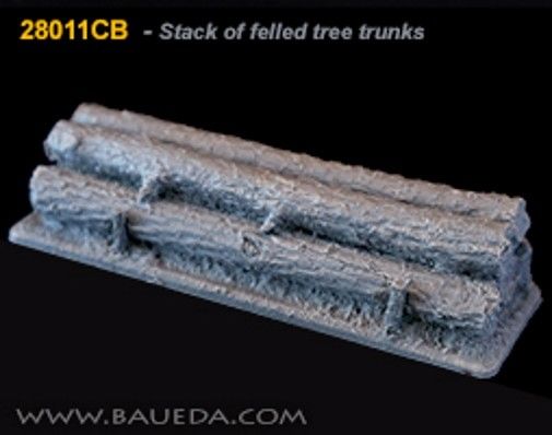 Baueda - Stack of felled tree trunks - 28011CB