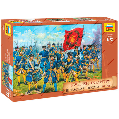 Zvezda - 8048- Swedish Infantry 17-18th - 1:72