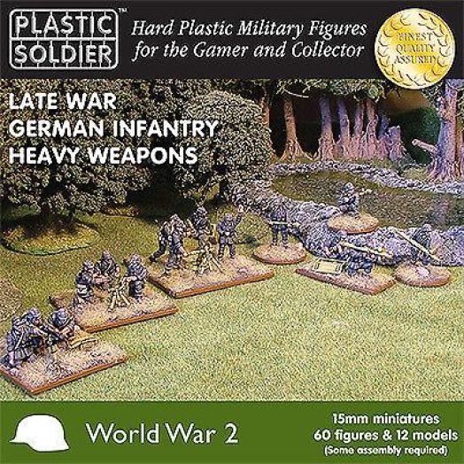 Plastic Soldier - WW2015005 - Late war German infantry heavy weapons - 15mm