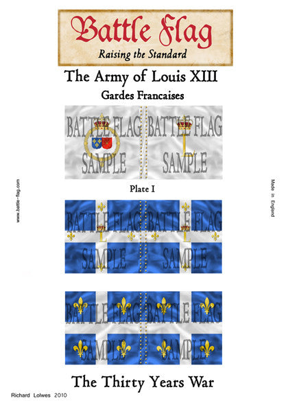 Battle Flag - the army of Louis XIII plate I (Thirty Years War) - 28mm