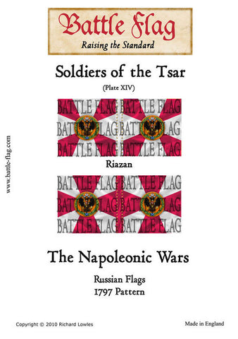 Battle Flag - Soldiers of the Tsar (Plate XIV) Musketeer Regiment Riazan (Napoleonic War) - 28mm