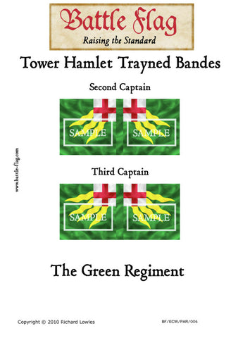 Battle Flag - Tower Hamlet Trayned Bande (English Civil War) - 28mm