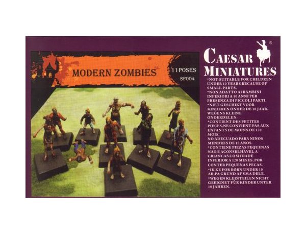 Caesar Miniatures - SF004 - Modern Zombies - 1:72 (OOP)