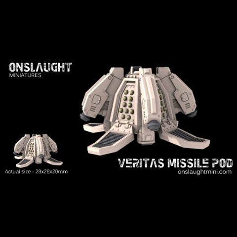 Onslaught Miniatures - Sisterhood Veritas Missile Pod - 6mm