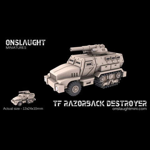 Onslaught Miniatures - Razorback Destroyers - 6mm