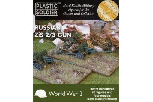Russian Zis 2/3 gun - 15mm - Plastic Soldier - WW2G15002