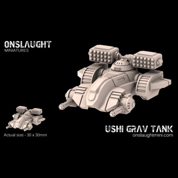 Onslaught Miniatures - Ushi Grav Tanks - 6mm