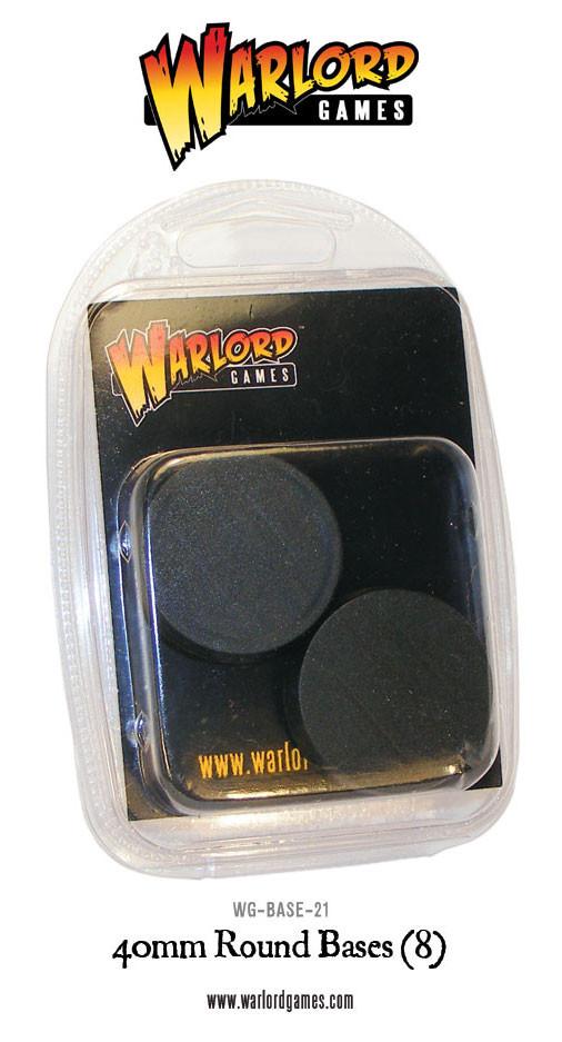 Warlord Games - 40mm Round Bases (8) - WG - BASE - 21
