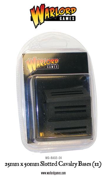 Warlord Games - WG-BASE24 - 25mm x 50mm Cavalry Slotted bases (12)