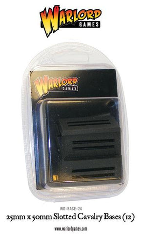 Warlord Games - WG-BASE24 - 25mm x 50mm Cavalry Slotted bases (12)