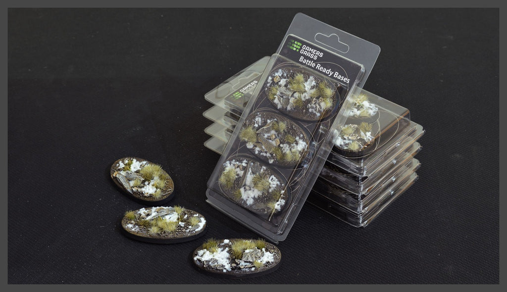 Winter bases Oval 75mm (x3) - Gamers Grass - GGB-WO75 - @