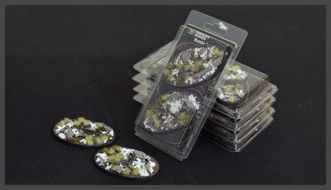 Winter bases Oval 90mm (x2) - Gamers Grass - GGB-WO90 - @