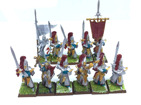 High Elevs Sword Masters - 28mm - Painted - Warhammer Fantasy - @