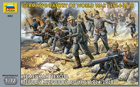 Zvezda - 8083 - German infantry of world war I 1914-1918 - 1:72